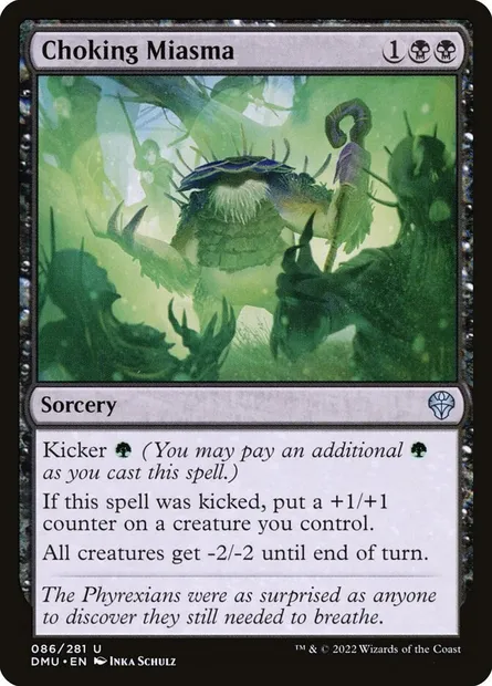 Choking Miasma, Magic card DMU 86 — Dominaria United set