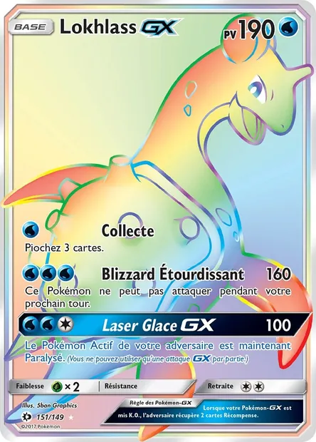 Lokhlass GX, carte Pokémon SUM 151 — extension Soleil et Lune