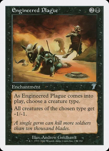 Engineered Plague, Magic card 7ED 133 — Seventh Edition set