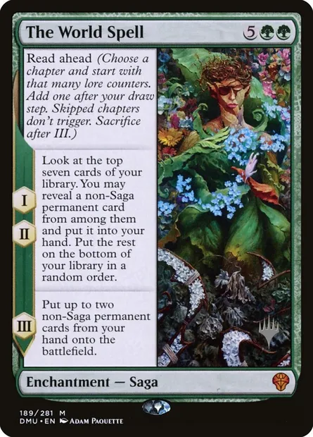 The World Spell, Magic card PDMU 189p — Dominaria United Promos set