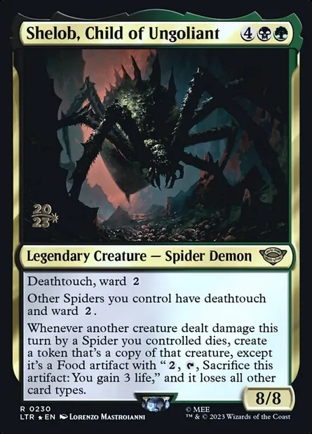 Arachne, fille d'Ungoliant, carte Magic PLTR 230s — extension Tales of Middle-earth Promos