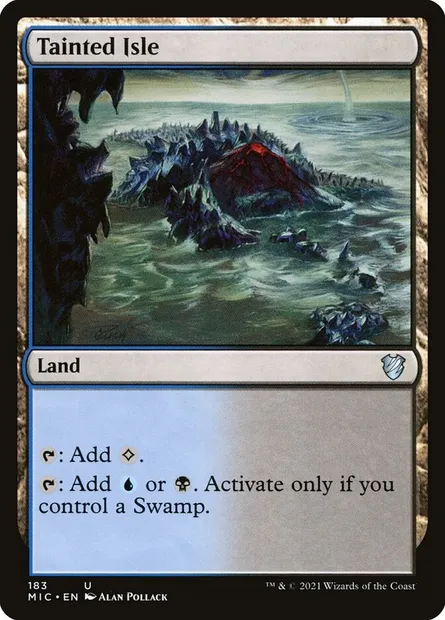 Tainted Isle, Magic card MIC 183 — Midnight Hunt Commander set