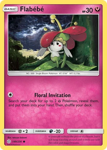 Flabébé, Pokémon card CEC 149 — Cosmic Eclipse set