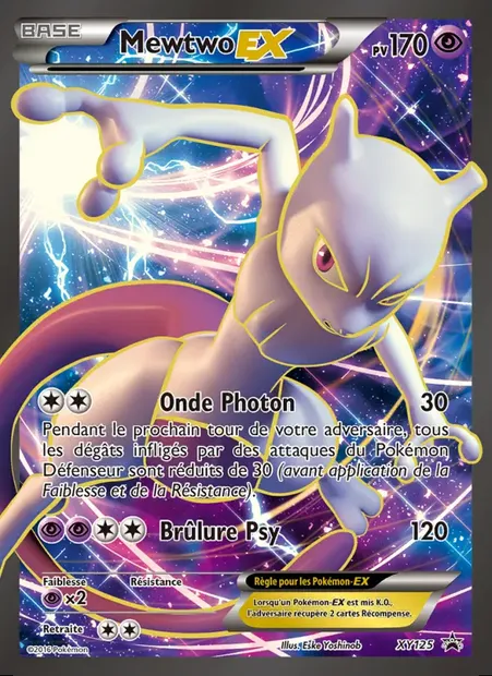 Mewtwo-EX, carte Pokémon XY 125 — extension Promo XY