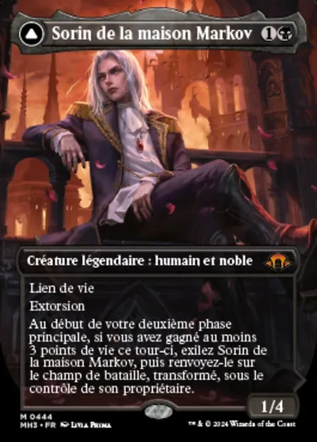 Sorin de la maison Markov // Sorin, nouveau-né vorace, carte Magic MH3 444 — extension Modern Horizons 3