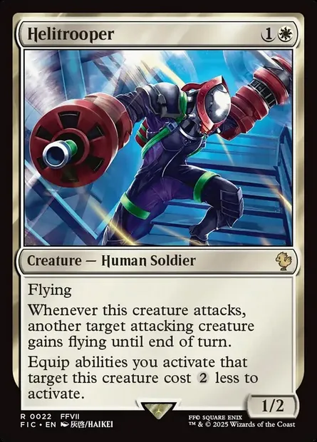 Helitrooper, Magic card FIC 22 — Final Fantasy Commander set