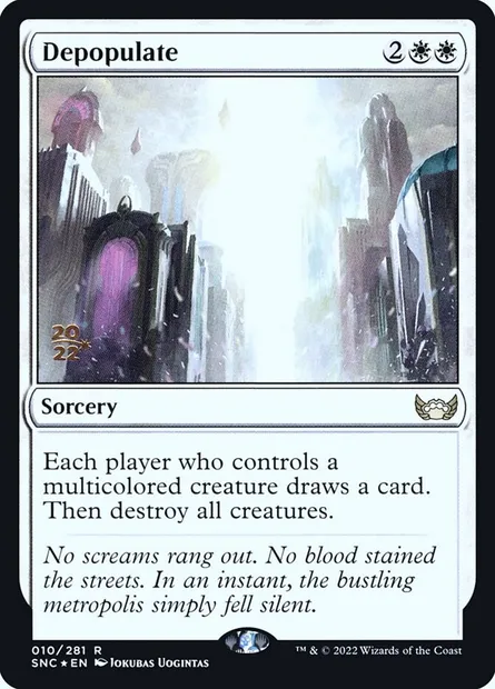 Depopulate, Magic card PSNC 10s — Streets of New Capenna Promos set