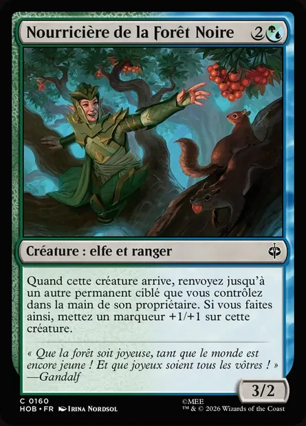 Nourricière de la Forêt Noire, carte Magic HOB 160 — extension The Hobbit