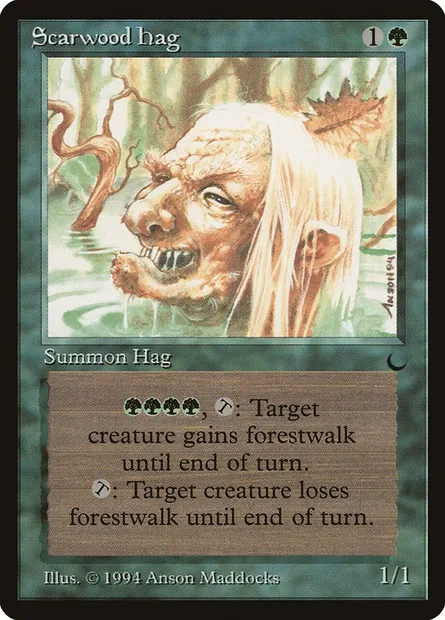 Scarwood Hag, carte Magic DRK 86 — extension The Dark