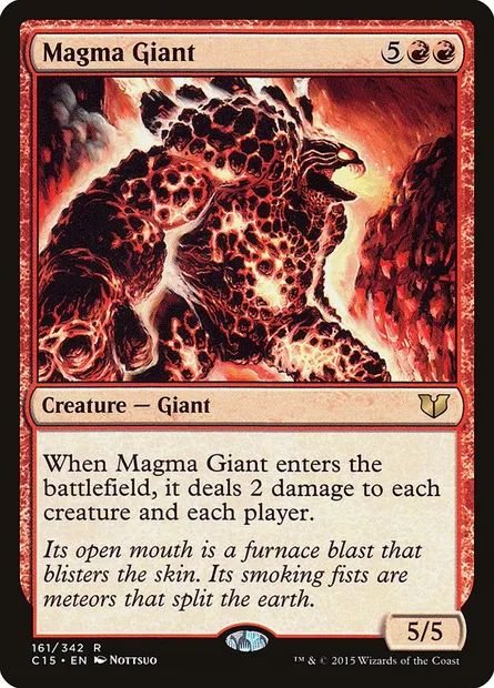 Magma Giant, Magic card C15 161 — Commander 2015 set