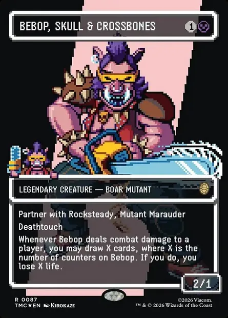 Bebop, Skull & Crossbones, Magic card TMC 87 — Teenage Mutant Ninja Turtles Eternal set