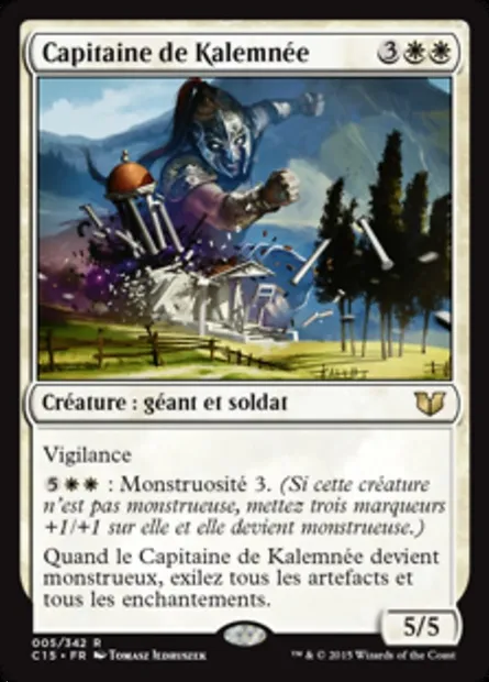 Capitaine de Kalemnée, carte Magic C15 5 — extension Commander 2015