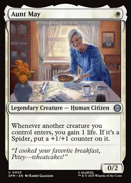 Aunt May, Magic card SPM 3 — Marvel's Spider-Man set