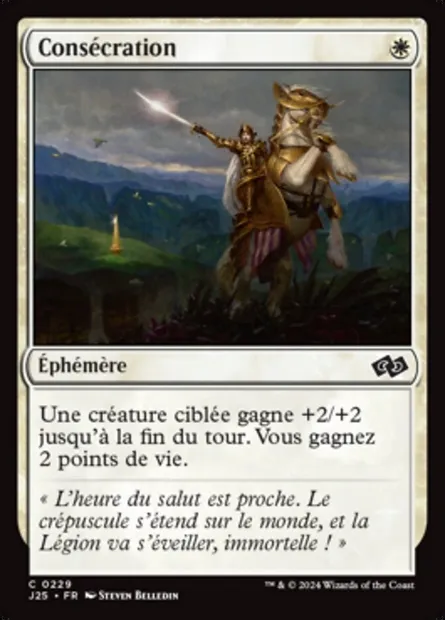 Consécration, carte Magic J25 229 — extension Foundations Jumpstart