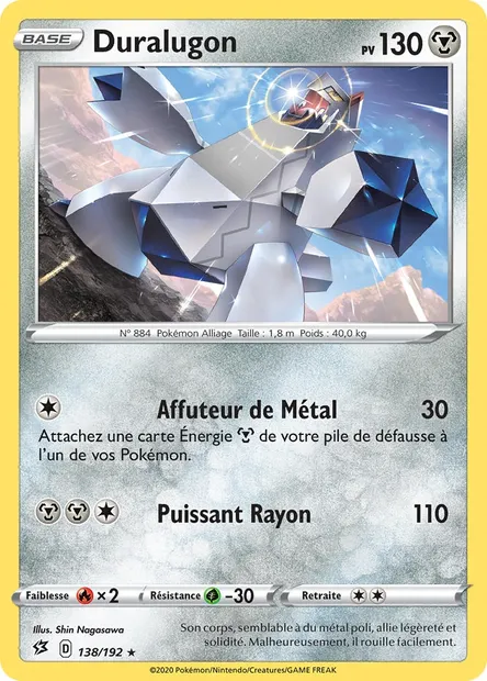 Duralugon, carte Pokémon RCL 138 — extension Clash des Rebelles