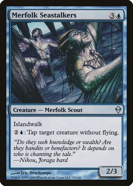 Merfolk Seastalkers, Magic card ZEN 55 — Zendikar set