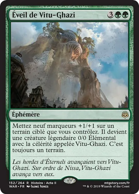 Éveil de Vitu-Ghazi, carte Magic WAR 152 — extension La guerre des Planeswalkers