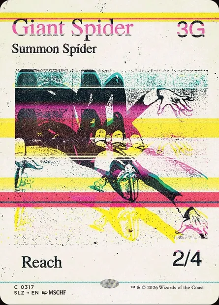 Giant Spider, Magic card SLZ 317 — The Zeta Set set