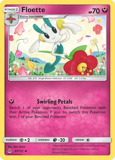 Floette, Pokémon card FLI 85 — Forbidden Light set