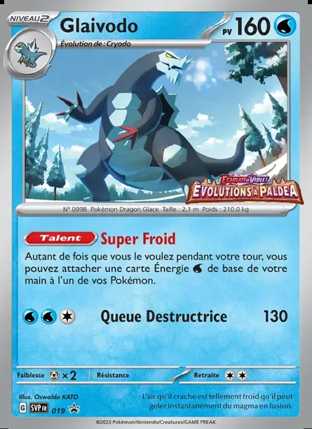 Glaivodo, carte Pokémon PR-SV 019 — extension SVP Black Star Promos