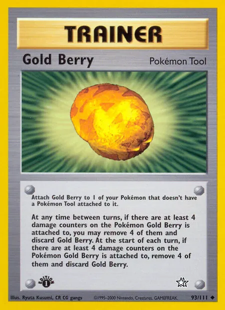 Gold Berry, Pokémon card NG 93 — Neo Genesis set