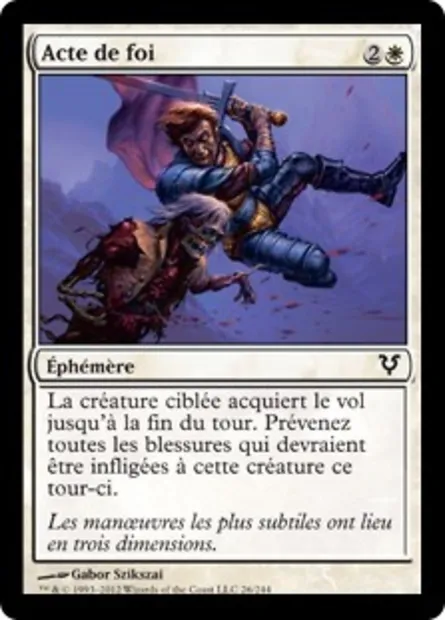 Acte de foi, carte Magic AVR 26 — extension Avacyn ressuscitée