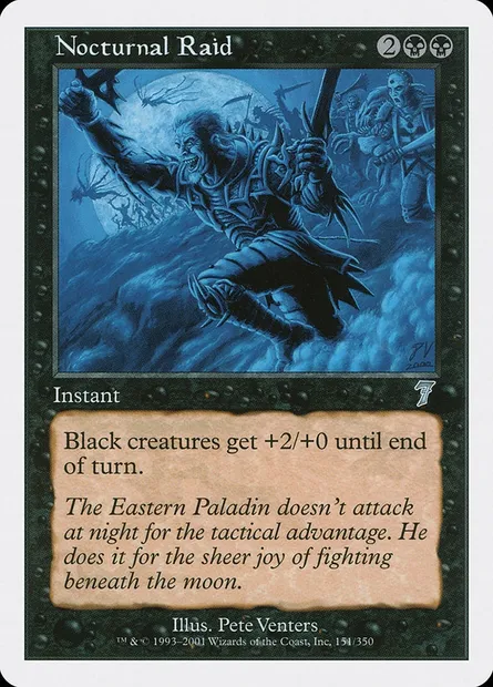 Nocturnal Raid, Magic card 7ED 151 — Seventh Edition set