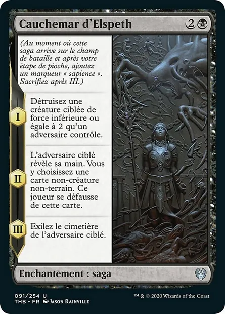 Cauchemar d'Elspeth, carte Magic THB 91 — extension Theros Beyond Death