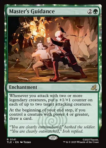 Master's Guidance, Magic card TLE 141 — Avatar: The Last Airbender Eternal set