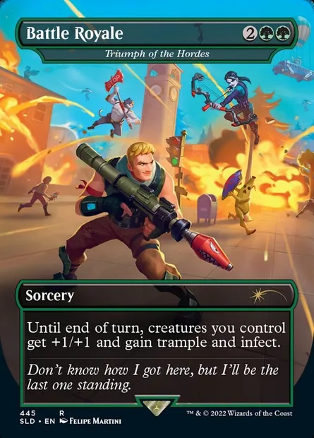 Triomphe des hordes, carte Magic SLD 445 — extension Secret Lair Drop
