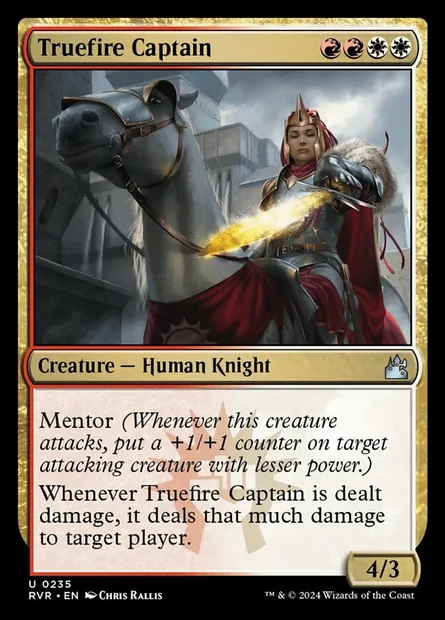Truefire Captain, Magic card RVR 235 — Ravnica Remastered set
