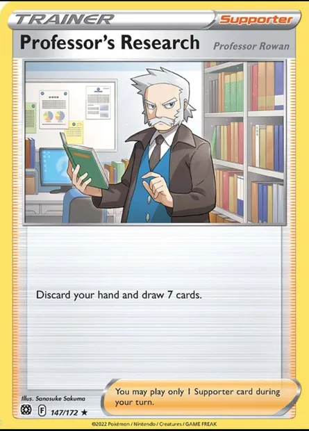 Professor's Research - Professor Rowan, carte Pokémon TDX 147-3 — extension Theme Deck & Blisters Exclusives