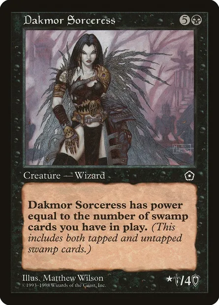 Dakmor Sorceress, Magic card P02 71 — Portal Second Age set
