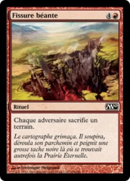 Fissure béante, carte Magic M10 164 — extension Magic 2010
