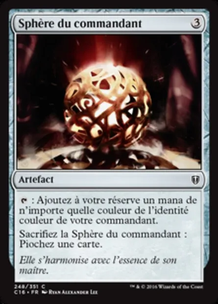 Sphère du commandant, carte Magic C16 248 — extension Commander 2016