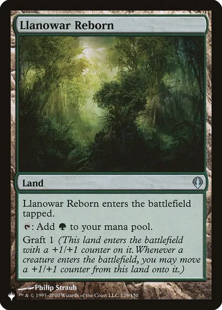 Llanowar Reborn, Magic card PLST ARC-129 — The List set
