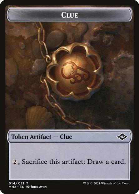 Clue, carte Magic TMH2 14 — extension Modern Horizons 2 Tokens