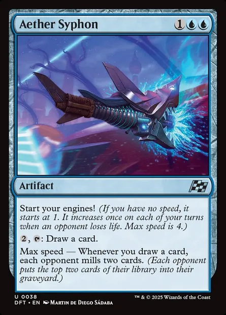 Aether Syphon, Magic card DFT 38 — Aetherdrift set