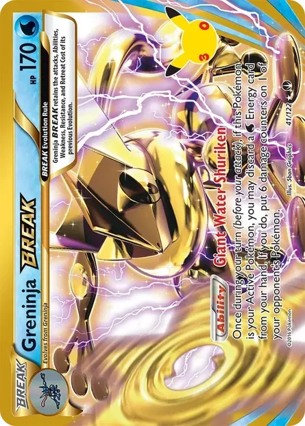 Greninja BREAK, Pokémon card 30C CC009 — 30th Celebration set