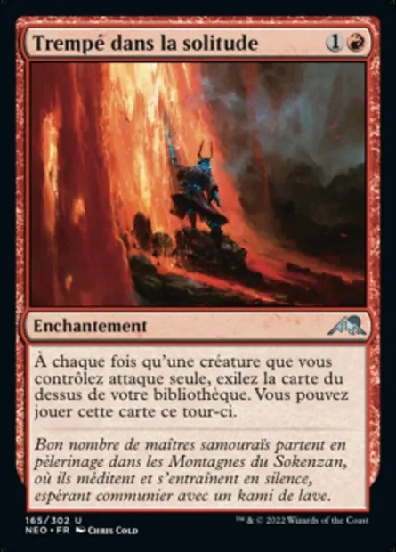 Trempé dans la solitude, carte Magic NEO 165 — extension Kamigawa: La Dynastie Néon