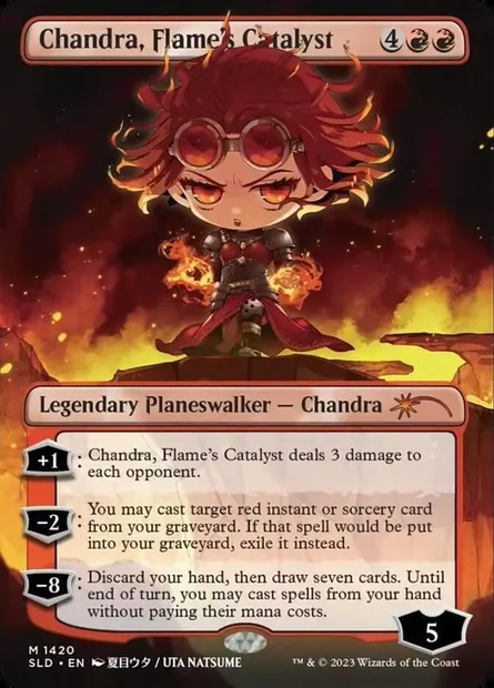Chandra, Flame's Catalyst, Magic card SLD 1420★ — Secret Lair Drop set