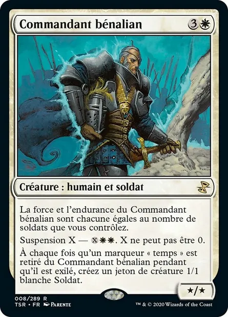 Commandant bénalian, carte Magic TSR 8 — extension Spirale Temporelle Remastered