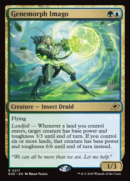 Genemorph Imago, Magic card PEOE 217p — Edge of Eternities Promos set