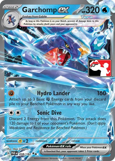 Garchomp ex, Pokémon card PPS 038-2 — Play! Pokémon Prize Pack Series set