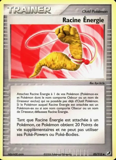 Racine Énergie, carte Pokémon UF 83 — extension EX Forces Cachées