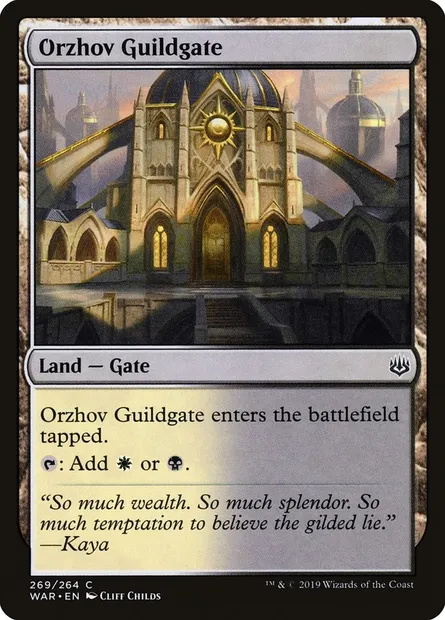 Orzhov Guildgate, Magic card WAR 269 — War of the Spark set