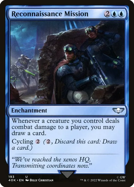 Reconnaissance Mission, Magic card 40K 193 — Warhammer 40,000 Commander set
