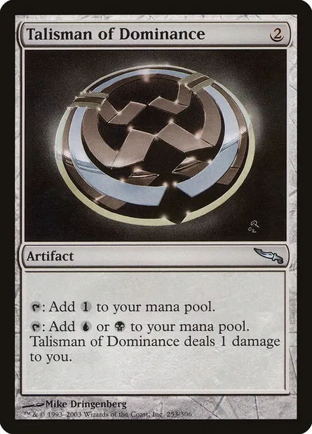 Talisman of Dominance, Magic card MRD 253 — Mirrodin set