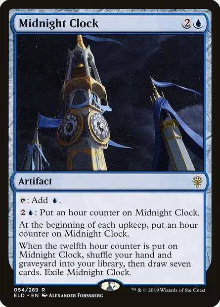 Midnight Clock, Magic card ELD 54 — Throne of Eldraine set