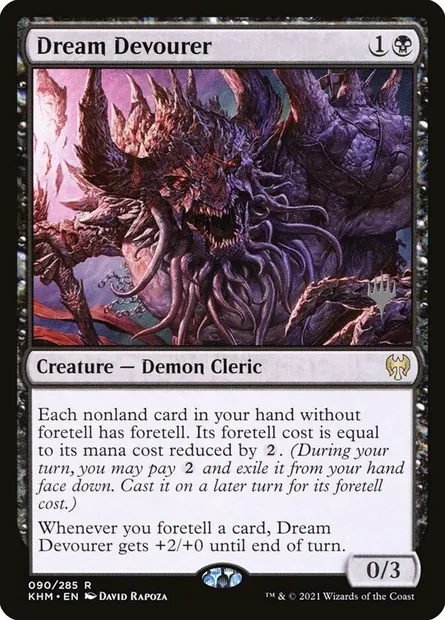 Dream Devourer, Magic card PKHM 90p — Kaldheim Promos set